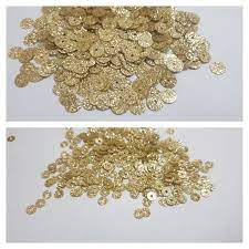 1 Tola Pcs Round Sitaray in Multicolor , 4mm,6mm Beautiful Design, Flat Loose Sequins and Spangles Craft Supplies