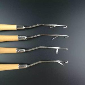 Wood Handle Latch Hook Crochet Hook
