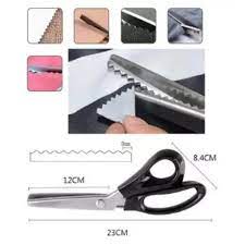 Stainless Steel Pinking Shear Tailors Trimming Scissors Zig Zag Dressmaking, Fabric, Leather, Denim Decorative