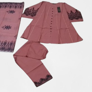 3 Piece Embroidery Suit