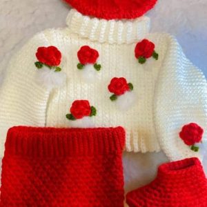 Baby chrochet frock