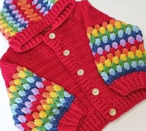Baby crochet hoodie
